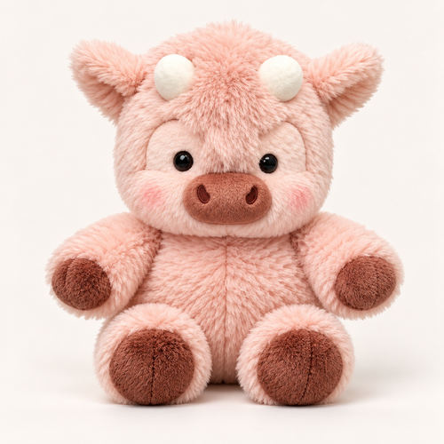 Mallow the Fluffy Cow Plush – Soft Cuddly Cow Teddy