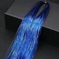 Fairy hair tinsel — 48 inch sparkle strand bundle, heat-safe, ties in with a knot